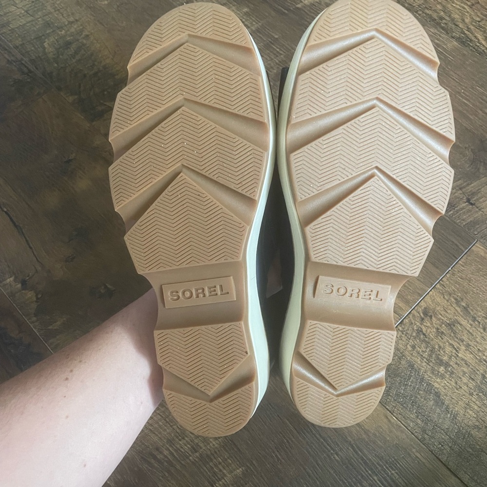 Sorel Navy Platform Sandals - Picture 3 of 4